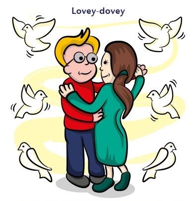 Be lovey dovey